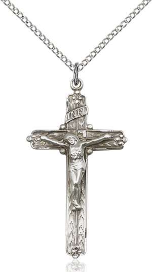 0655SS/18SS <br/>Sterling Silver Crucifix Pendant