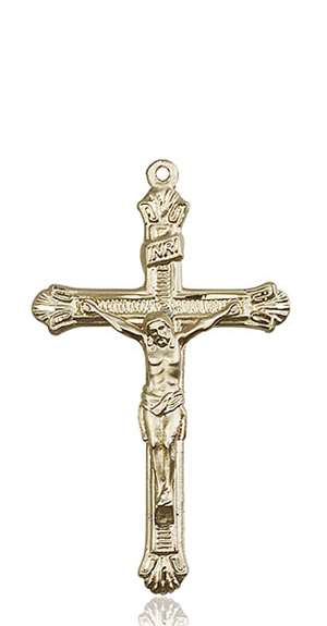 0657KT <br/>14kt Gold Crucifix Medal
