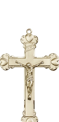 0660KT <br/>14kt Gold Crucifix Medal