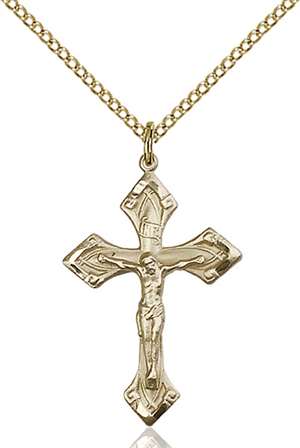 0663GF/18GF <br/>Gold Filled Crucifix Pendant