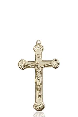 0664KT <br/>14kt Gold Crucifix Medal