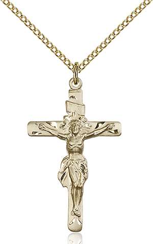 0668GF/18GF <br/>Gold Filled Crucifix Pendant