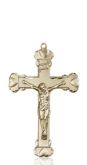 0670KT <br/>14kt Gold Crucifix Medal