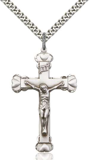 0670SS/24S <br/>Sterling Silver Crucifix Pendant