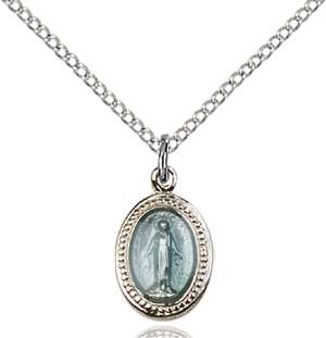 0700BSS/18SS <br/>Sterling Silver Miraculous Pendant