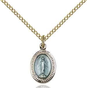 0700BSSG/18GF <br/>Gold Filled Miraculous Pendant