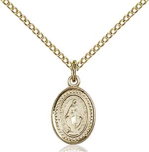 0700GF/18GF <br/>Gold Filled Miraculous Pendant