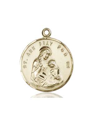 0701AKT <br/>14kt Gold St. Ann Medal