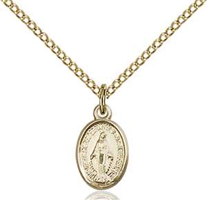 0702MGF/18GF <br/>Gold Filled Miraculous Pendant