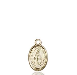 0702MKT <br/>14kt Gold Miraculous Medal