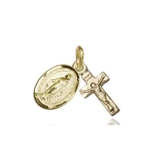 0702MSETKT <br/>14kt Gold Miraculous Medal