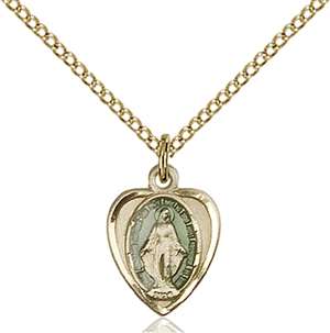 0706EMGF/18GF <br/>Gold Filled Miraculous Pendant