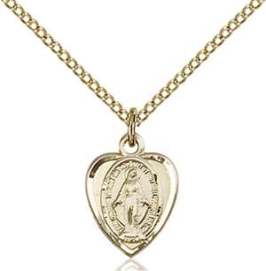 0706MGF/18GF <br/>Gold Filled Miraculous Pendant