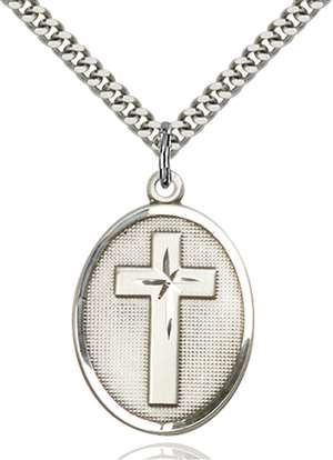 0783SS/24S <br/>Sterling Silver Cross Pendant