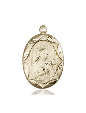 0801TKT <br/>14kt Gold St. Theresa Medal