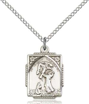 0804FCSS/18SS <br/>Sterling Silver St. Francis of Assisi Pendant