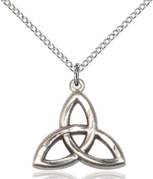 5101SS/18SS <br/>Sterling Silver Trinity Irish Knot Pendant