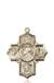 5716KT <br/>14kt Gold Sacred Heart 5-Way Medal