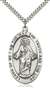 5853SS/24S <br/>Sterling Silver Scapular Pendant