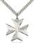 5994SS-CV/24S <br/>Sterling Silver Maltese Cross Pendant