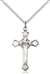 6002SS/18SS <br/>Sterling Silver Cross Pendant