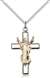 6026GF/SS/18SS <br/>Two-Tone GF/SS Cross Pendant