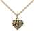 6041GF/18GF <br/>Gold Filled Heart of Jesus / Cross Pendant