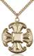 6066GF/24G <br/>Gold Filled Cross Pendant