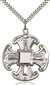 6066SS/24S <br/>Sterling Silver Cross Pendant