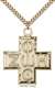 6075GF/24G <br/>Gold Filled Light & Life Cross Pendant