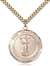 San Francis of Assisi Medal<br/>7036 Spanish, Round, Gold Filled