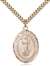 San Francis Medal<br/>7036 Spanish, Oval, Gold Filled