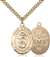 St. Michael the Archangel / EMT Medal<br/>7076 Oval, Gold Filled