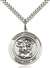 St. Michael the Archangel Medal<br/>7076 Round, Sterling Silver