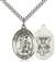 Guardian Angel Medal<br/>7118 Oval, Sterling Silver