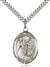 St. Fiacre Medal<br/>7298 Oval, Sterling Silver