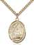 St. Edburga of Winchester Medal<br/>7324 Oval, Gold Filled