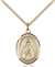 St. Blaise Medal<br/>8010 Oval, Gold Filled