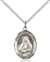 St. Frances Cabrini Medal<br/>8011 Oval, Sterling Silver