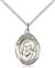 St. Francis De Sales Medal<br/>8035 Oval, Sterling Silver