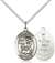 St. Michael / Army Medal<br/>8076 Oval, Sterling Silver