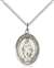 Miraculous Medal<br/>8078 Oval, Sterling Silver