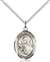 St. Theresa Medal<br/>8106 Oval, Sterling Silver