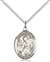 St. Alphonsus Medal<br/>8221 Oval, Sterling Silver