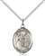 St. Fiacre Medal<br/>8298 Oval, Sterling Silver