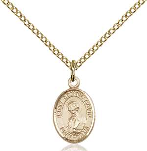St. Dominic Savio Medal<br/>9227 Oval, Gold Filled