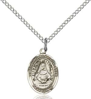 St. Edburga of Winchester Medal<br/>9324 Oval, Sterling Silver