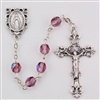 06 JUNE ROSARY 6MM AURORA BORLEALIS AMETHYST