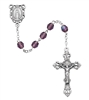 02 FEBRUARY ROSARY 6MM AURORA BOREALIS DARK AMETHYST