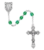 08 AUGUST ROSARY 6MM AURORA BOREALIS PERIDOT